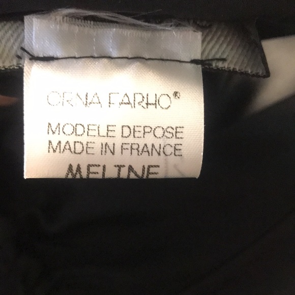 Orna Farho Black Meline 100% Silk Gown Size T44 eu - US 8 - Picture 13 of 14